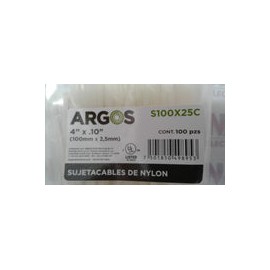 SUJETACABLE DE NYLON ARGOS DE 3.5"  LARGO (S100X25C) 8.89 CM