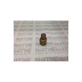 AMORTIGUADOR PARA MANOMETRO CON VALVULA INFERIOR TIPO AGUJA DE 1/4"