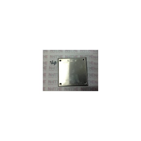 TAPA CIEGA DE ALUMINIO CUADRADA RAWELT 4" X 4" 02.02.1311.G
