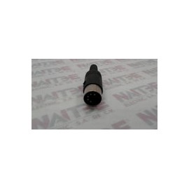 CONECTOR PLUGS 250-205  MACHO DE 5 PINS P/EXTENCION COLOR NEGRO