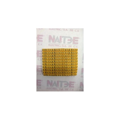 SEÑALADORES P/CABLE CAB 3 LEGRAND CAT 383-55 DE 1.5 A 2.5 MM. LETRA  "Z"