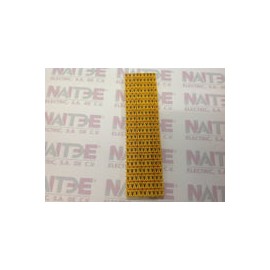 SEÑALADORES P/CABLE CAB 3 LEGRAND CAT 383-51DE 1.5 A 2.5 MM. LETRA  "V"