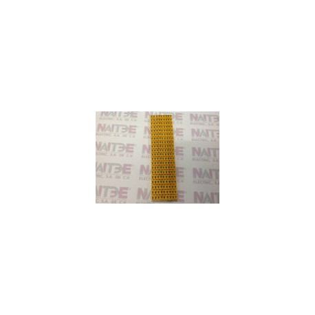 SEÑALADORES P/CABLE CAB 3 LEGRAND CAT 383-51DE 1.5 A 2.5 MM. LETRA  "V"