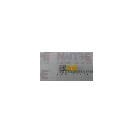 TERMINAL HEMBRA AMARILLA TCA341 HPAM 250 CAL 12-10 ( AE55096 )